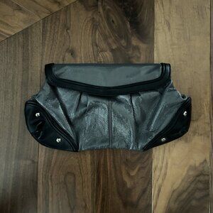 Nine West Grey and Black Clutch Bag